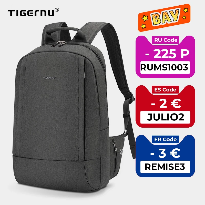 Tigernu 2021 новые модные мужские Рюкзаки Mochilas 15 6 &quotНоутбук мужской бизнес рюкзак