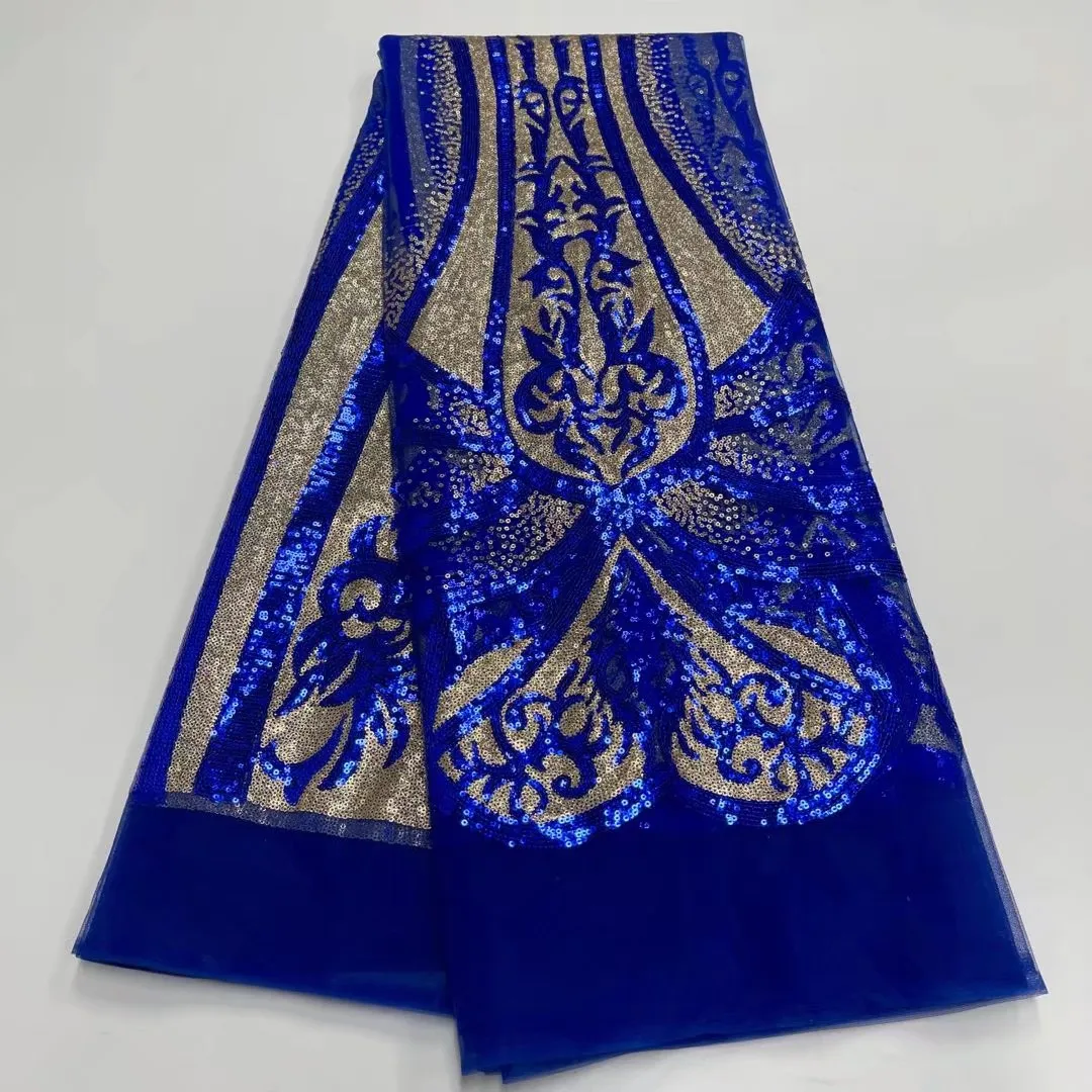 

Mccarthy 2021 High Quality African Lace Fabric Sequins French Mesh Net Lace Fabric Fashion Nigerian Tulle Laces For Wedding