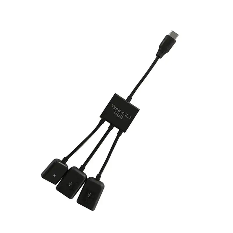 USB Type C концентратор 3 в 1 несколько кабель разъем мини портативный OTG Хост для
