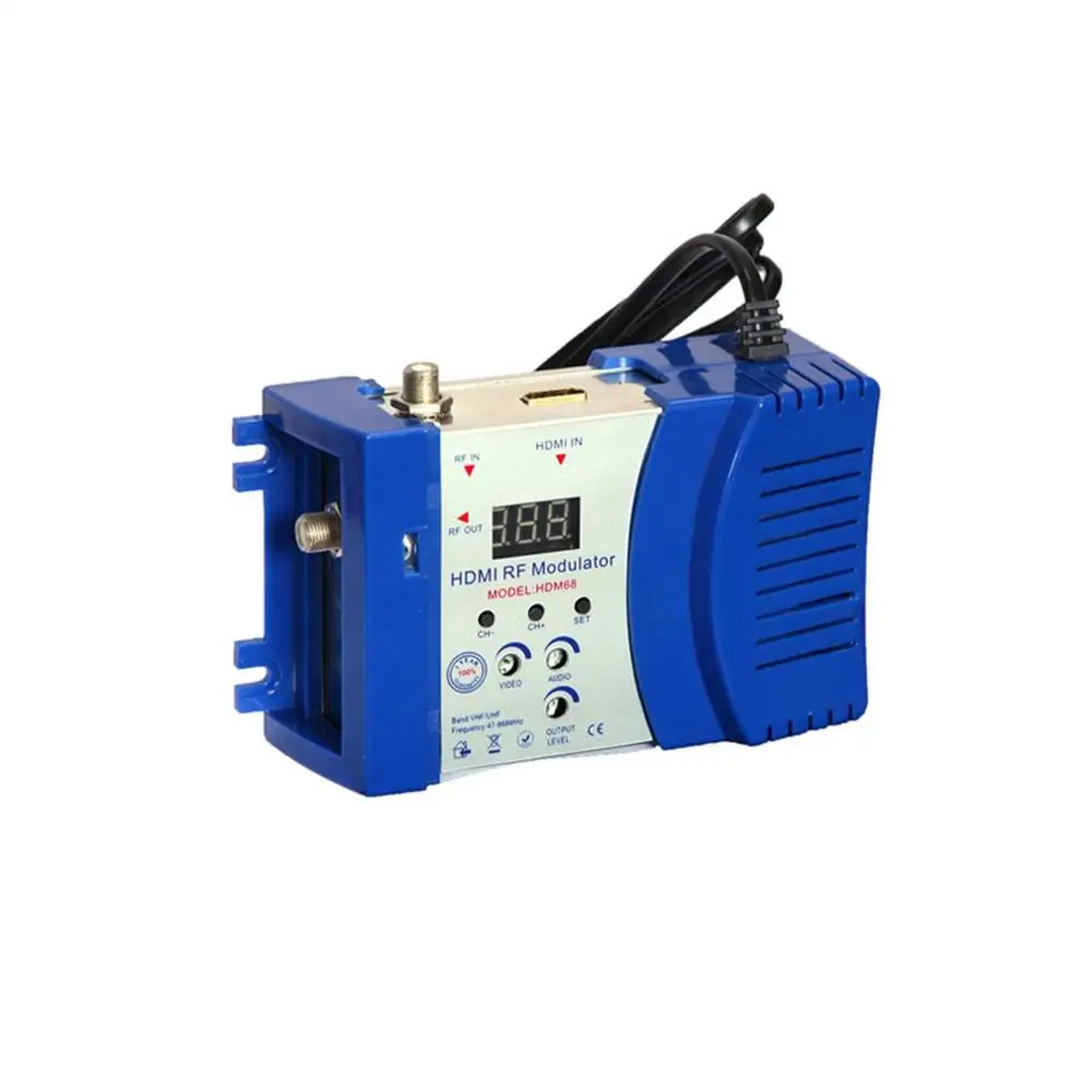 HDM68 модулятор цифровой RF HDMI AV в конвертер VHF UHF PAL/NTSC Стандартный Портативный для ЕС