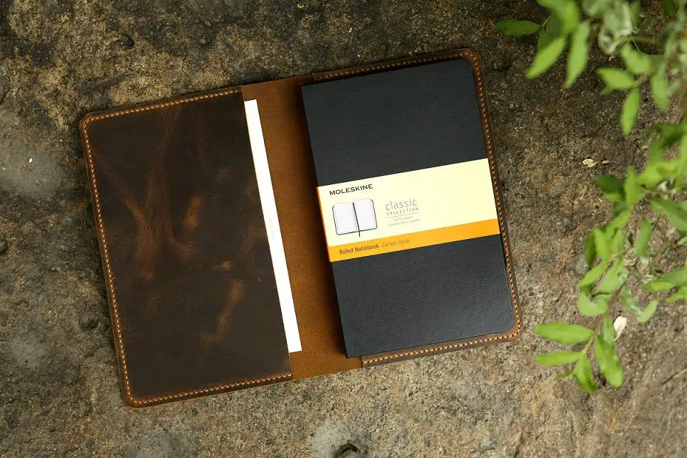 Кожаный чехол для ноутбука moleskine классический большой размер/ретро кожаный чехол для moleskine большой Cahier Volant Journal