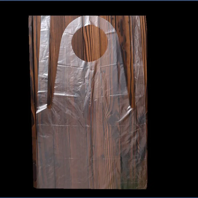 

100pcs Disposable Cleaning Apron Transparent Easy Use Kitchen Aprons For Women Men Hairdresser Kitchen oil-proof Cooking Apron L