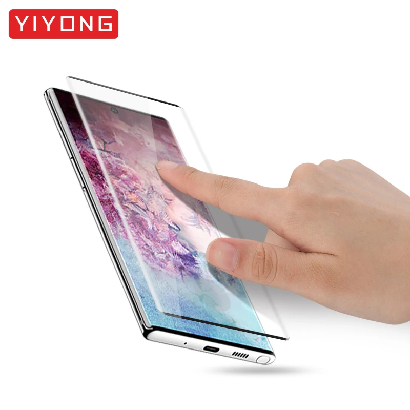 YIYONG 3D Edge изогнутое стекло для samsung Galaxy Note 10 Plus Закаленное стекло-экран протектор для samsung Note 10 9 S S10 E стекло