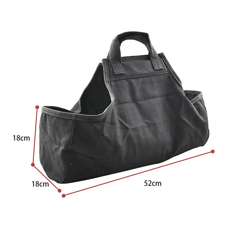 

Firewood Storage Pouch Storage Organizer Oxford Cloth Carry Firewood Holder Outdoor Portable Canva Bag And Firewood Carrying Bag