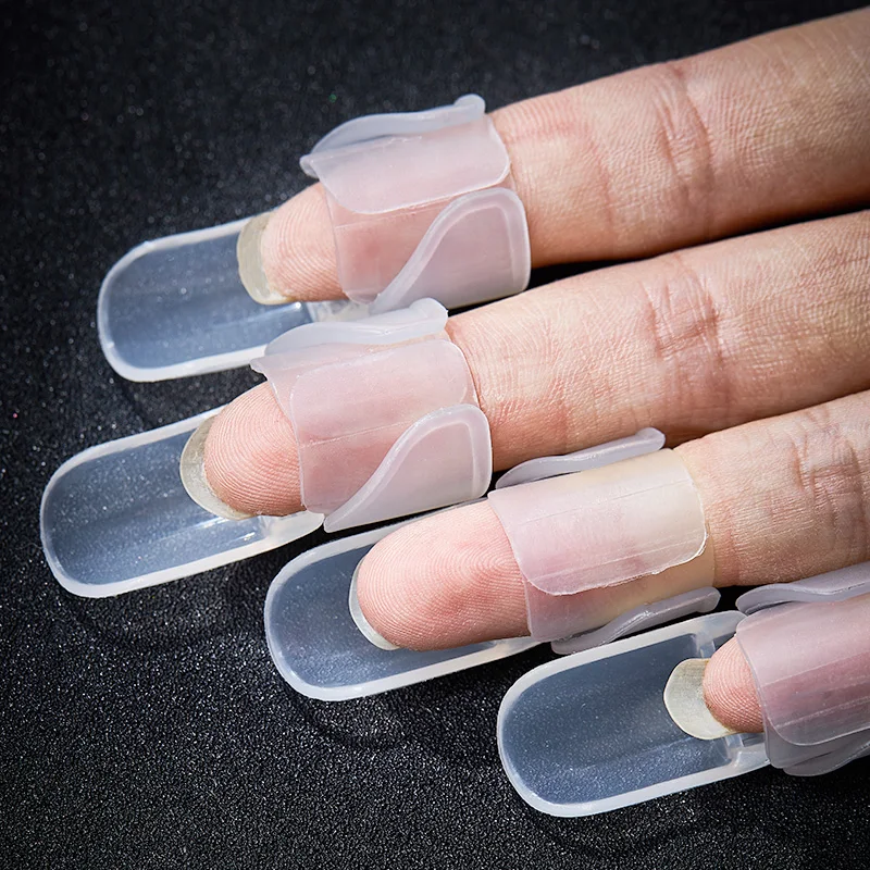 Защитный чехол для лака ногтей с четырьмя лилиями защитный зажим маникюра Лаки