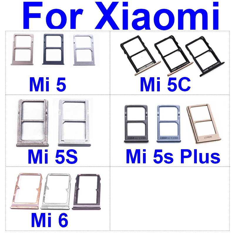 Держатель лотка для SIM-карты Xiaomi Mi 5 5C 5S Plus 6 слотов Sim-карт гнездовые адаптеры