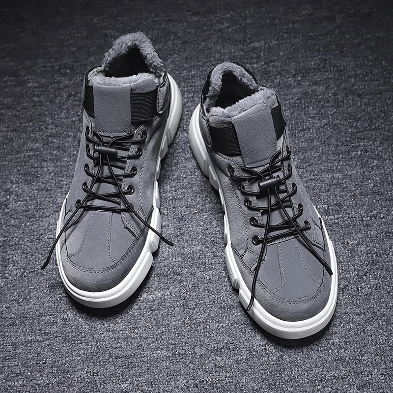 

New Style Winter Men's Snow Boots Fashion Warm Winter Lace-up Male Sneakers Footwear Popular Outdoor Ankle Boots Men Boots Botas