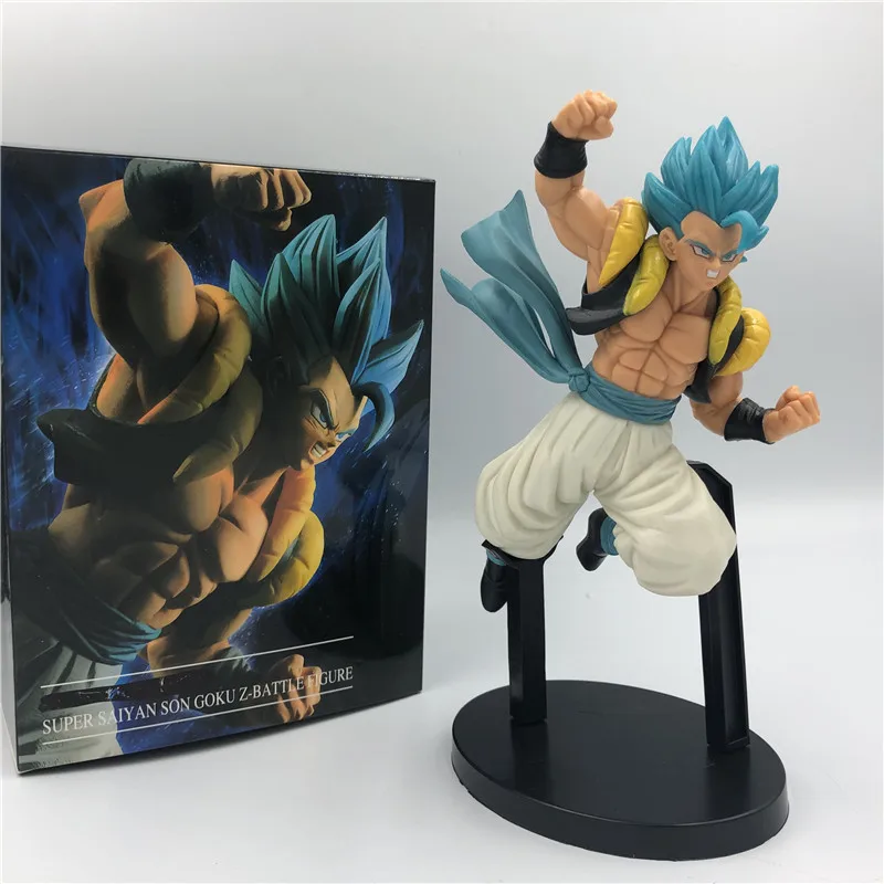 Фильм Ver. Dragon Ball Z Gogeta голубые волосы против супер броли конечный солдат DBZ Гоку Вегета Супер Саян фигурка 20 см