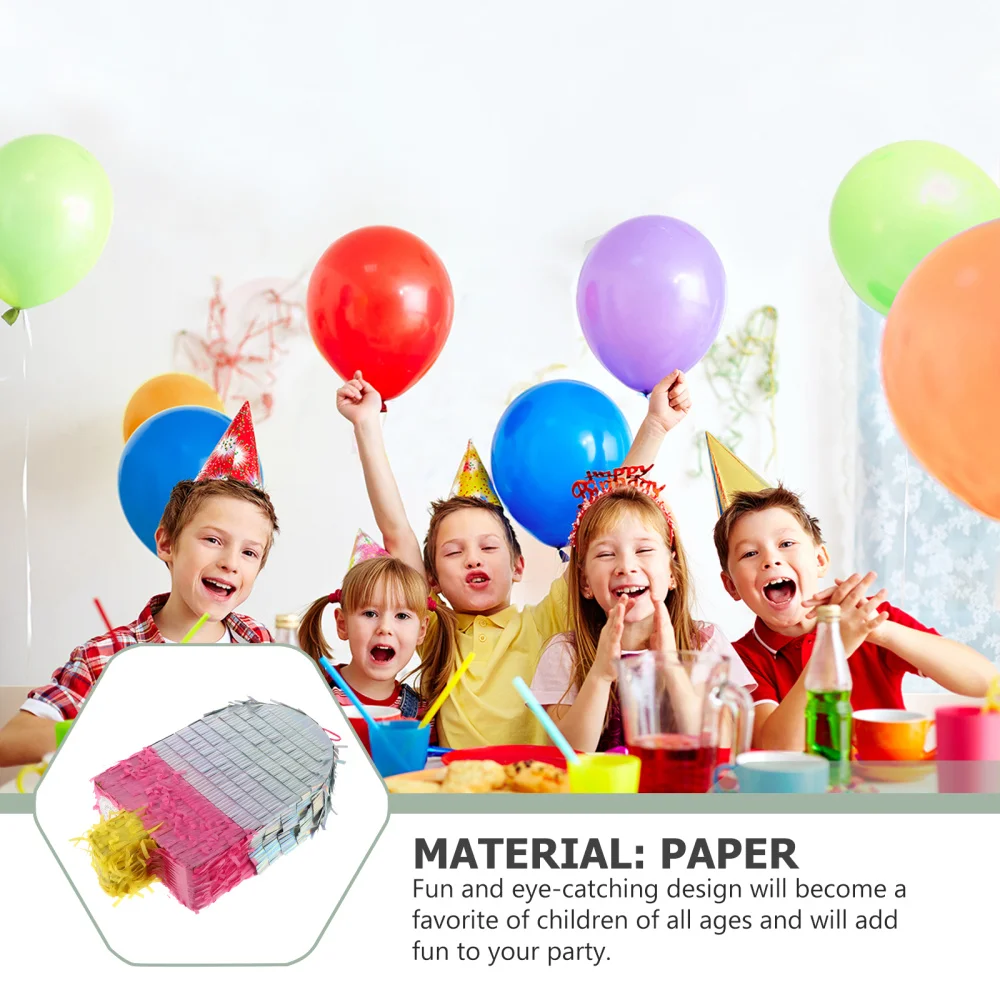 

1pc Children's Pinata Filler Ice-lolly Shape Pinata Creative Party Plaything