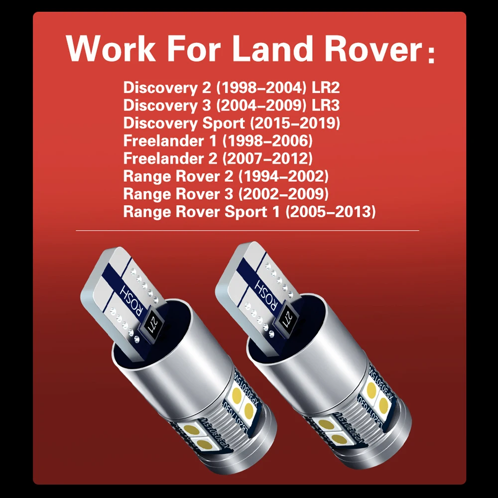 Светодиодная лампа 2 шт модель W5W T10 Canbus для Land Rover Discovery LR2 3 LR3 Sport Freelander Range 1 |