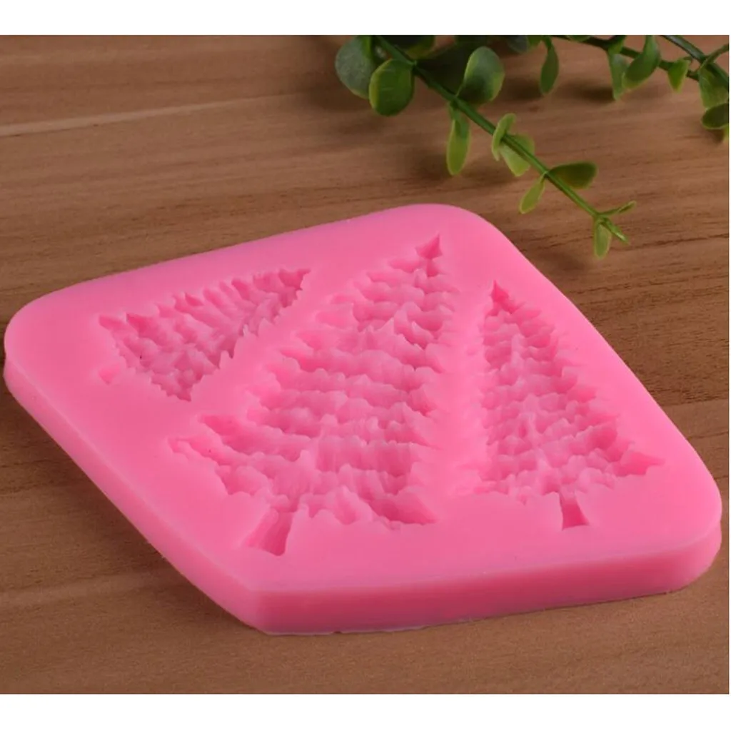 Рождественская силиконовая помадка форма для торта дерева выпечки шоколада