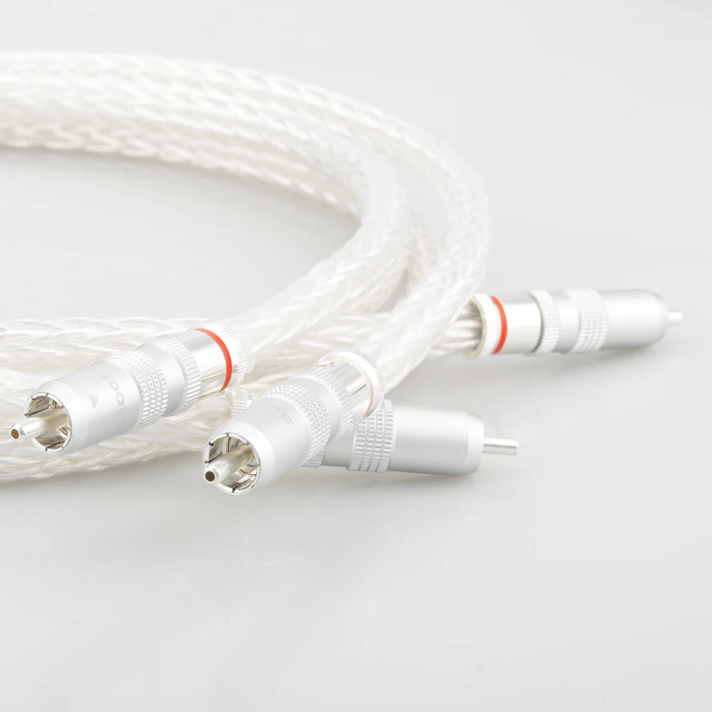 Аудиокабель 8AG RCA аналоговый кабель для подключения аудио видео удлинитель OCC