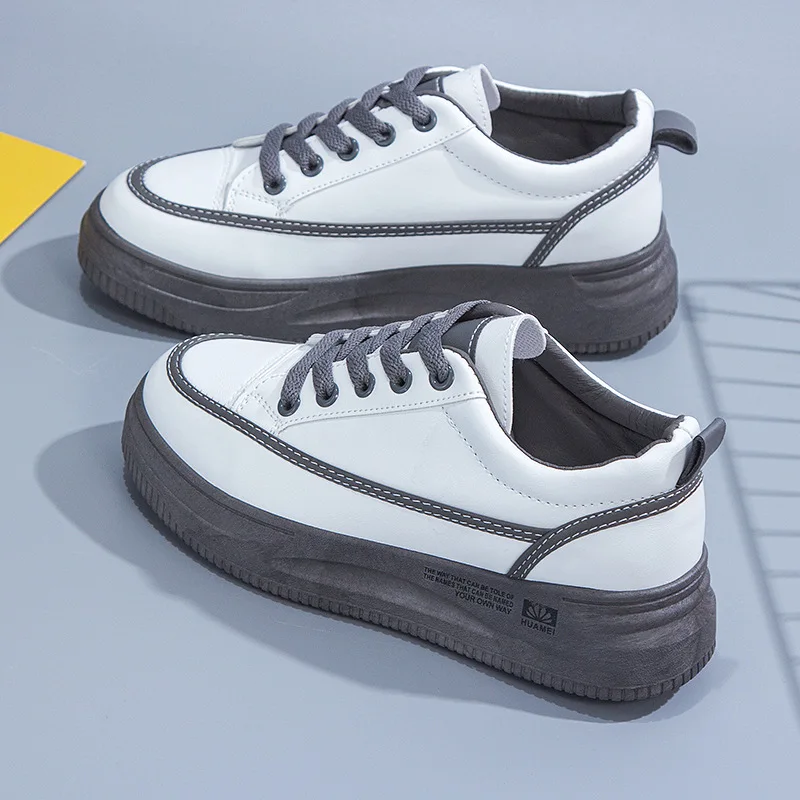 

Женские кроссовки на толстой подошве, повседневные дышащие кроссовки белого цвета для бега, Новинка осени 2021