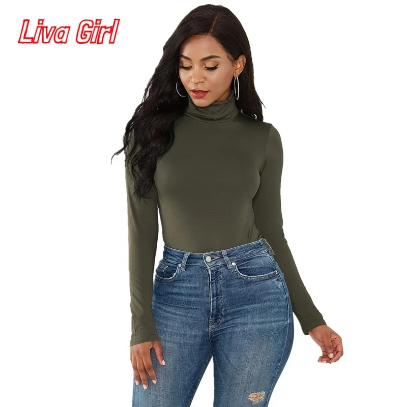 2020 Spring Summer Long Sleeve Sexy Romper Women Bodysuit Solid Jumpsuits Club Wear O-Neck Fashion Bottoming Shirt Clothes |