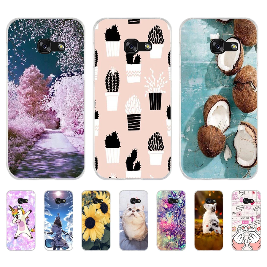 73AA Мягкий Силиконовый ТПУ чехол для телефона Samsung A3 A5 A7 A8 2016 2017 2018 A50