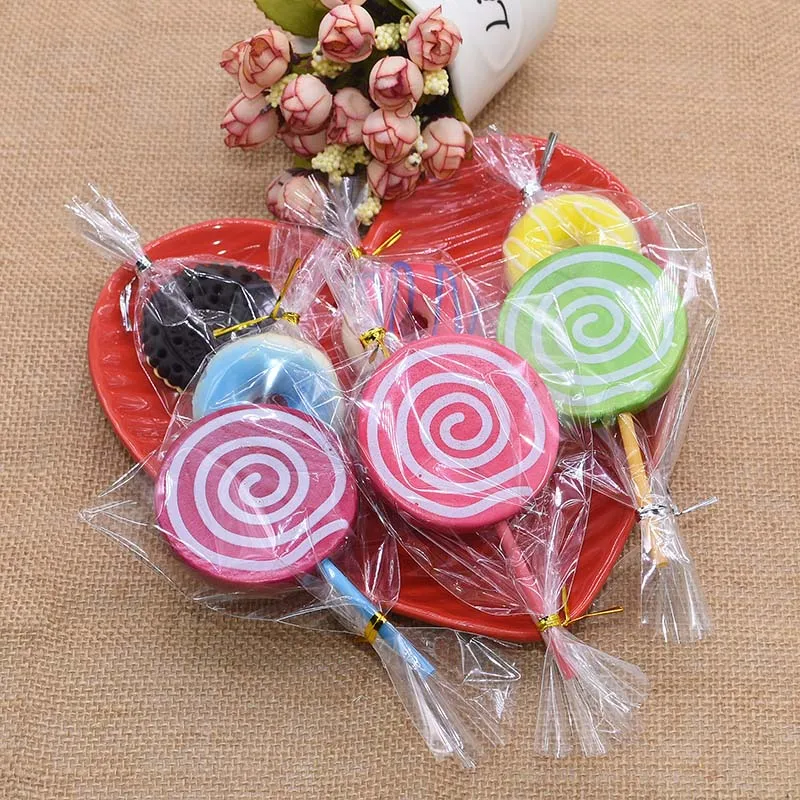 

100pcs Transparent Cellophane Bag Clear Opp Plastic Bags WIth Metallic Twist Ties for Candy Lollipop Cookie Packaging Gift Bags