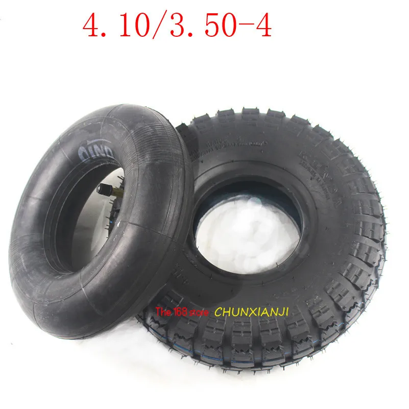 High Quality 4.10/3.50-4 Inner and Outer Tire for Electric Scooter Trolley Tyre 410/350-4 |