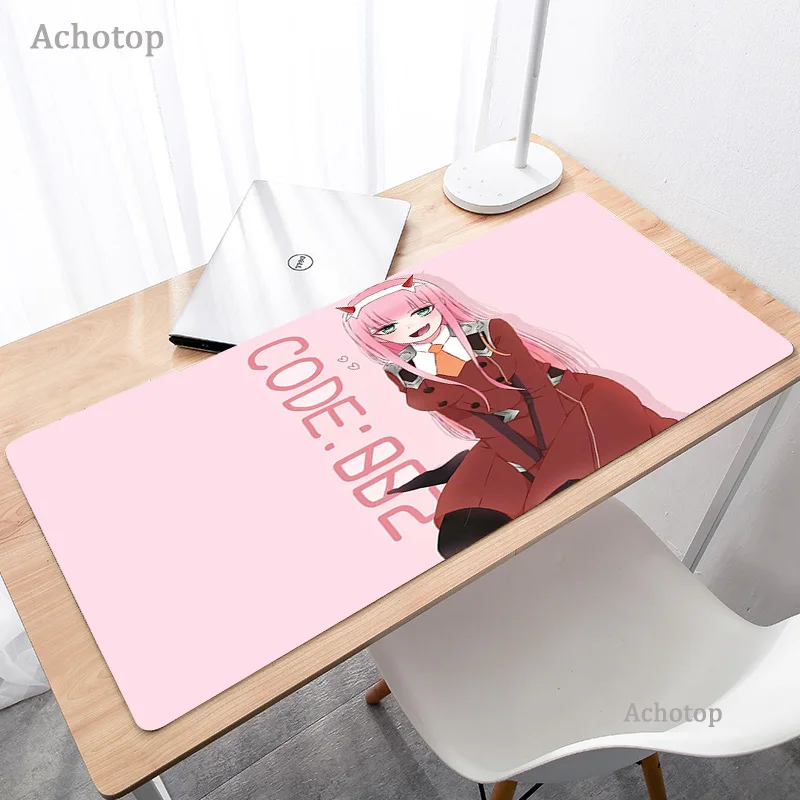 top quality zero two mouse pad anime cool large desk laptop rubber mouse mat xxl large mouse pad pc gamer gaming keyboards mat free global shipping