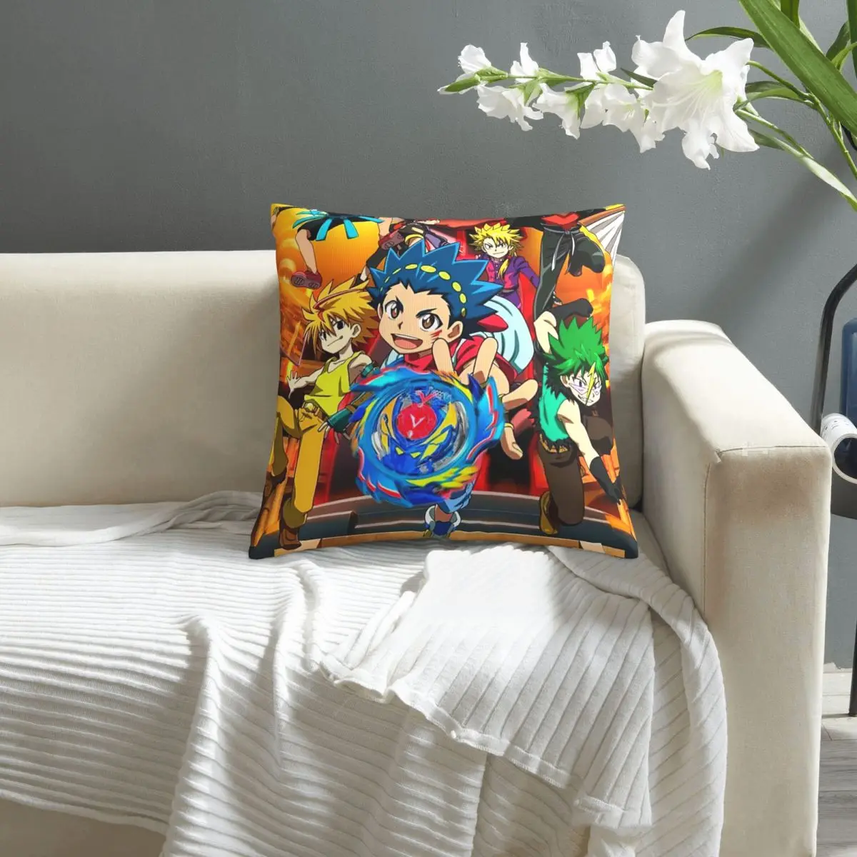 

Beyblade Burst pillowcase printed cushion cover sofa waist pillow pillow cover