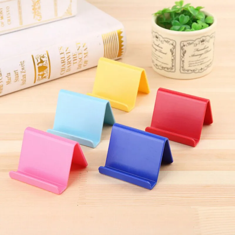 Mobile Phone Holder Table Desktop Stand Plastic Desk Mount Candy Color Mini Portable Universal Bracket For Smartphone New | Мобильные