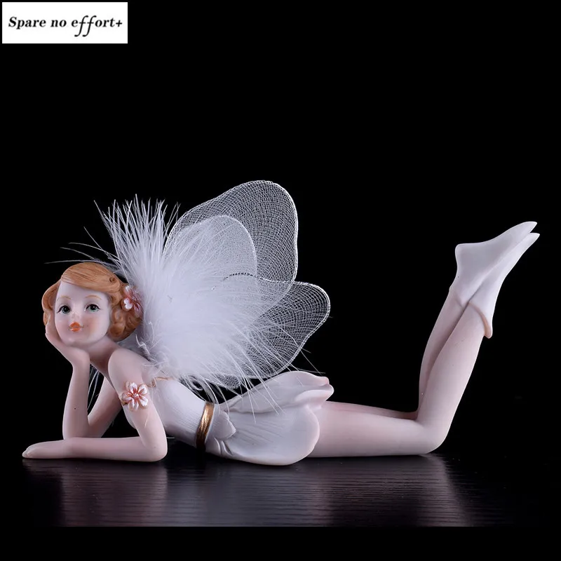 

Birthday Gift Room Decoration Doll Decoration Home Decoration Accessories Resin Angel Flower Fairy Nordic Home Decoration
