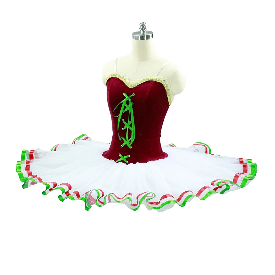 Red white Esmeralda, классический балетный сценический костюм, бордовая, зеленая, белая профессиональная балетная пачка, пламя Парижа, блинная пачка для выступлений - Цвет: Red white