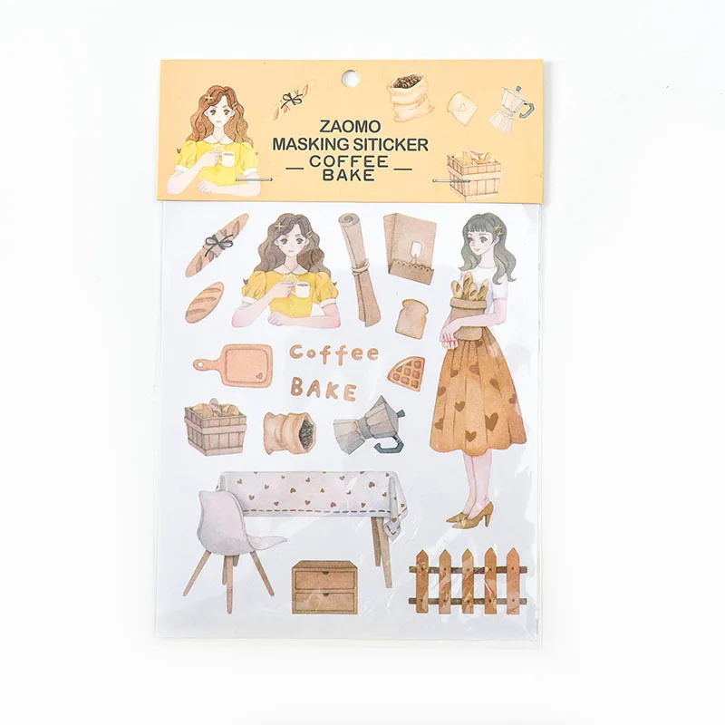 

(1sheet/sell)Summer Color Series Diary Stickers Posted It Kawaii Planner Memo Scrapbooking Sticker Stationery Child Toy Stickers