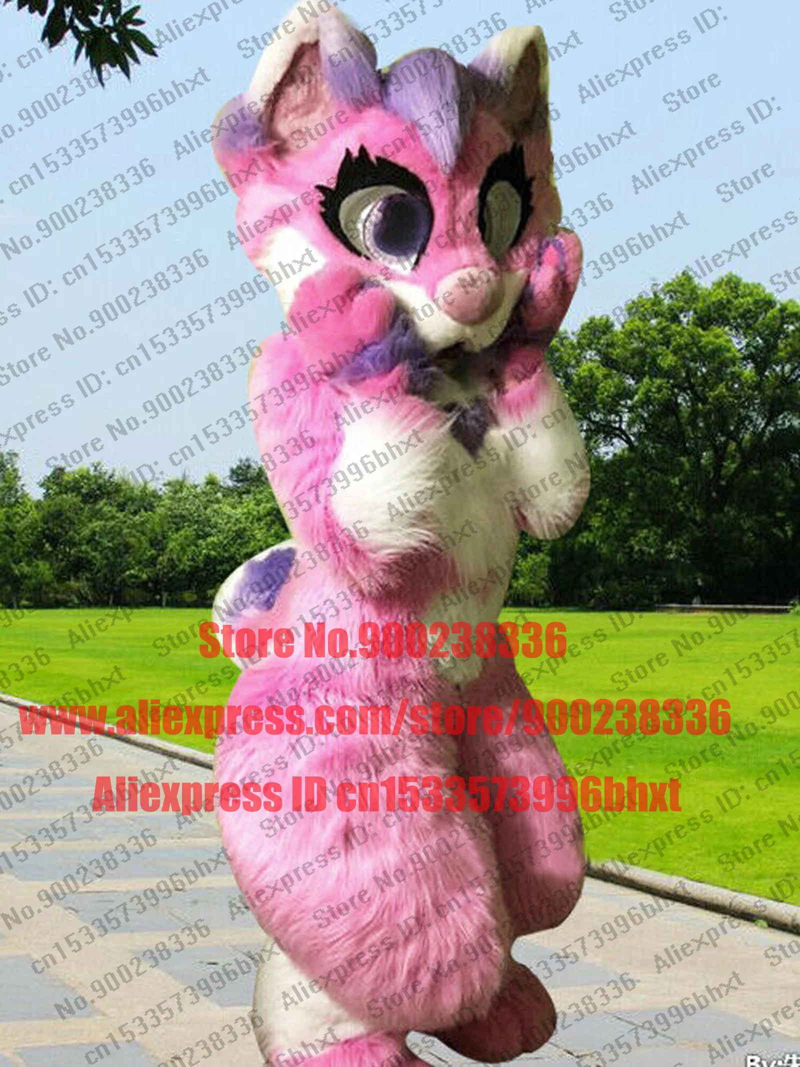 Пушистый костюм с трехмерными глазами полноразмерный для подростков пушистый