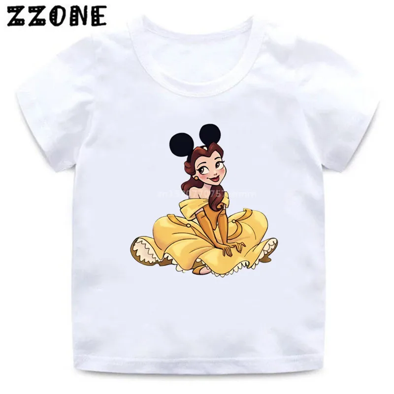Футболка для девочек с Микки Маусом летняя коллекция 2020 года модные детские