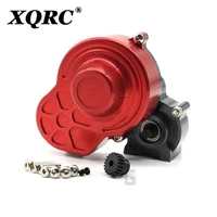 complete full metal gearbox scx10 gearbox transmission box contain gear for 110 rc crawler car axial scx10 upgrade parts