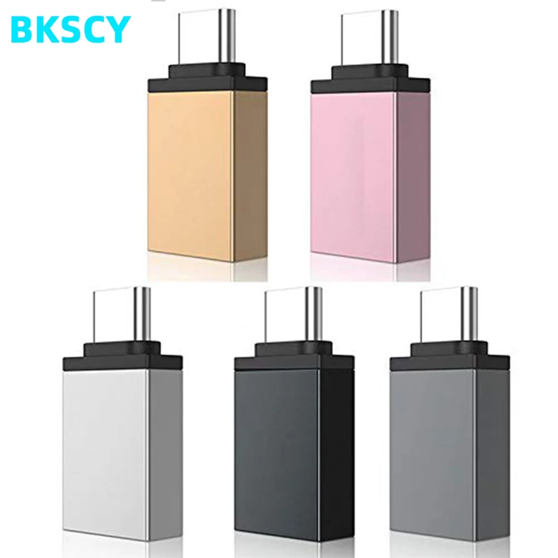 

Адаптер Bkscy Usb C в USB, OTG конвертер USB 3,0, преобразователь в USB-C порт типа C, адаптер для MacBook Samsung S9 Huawei P20