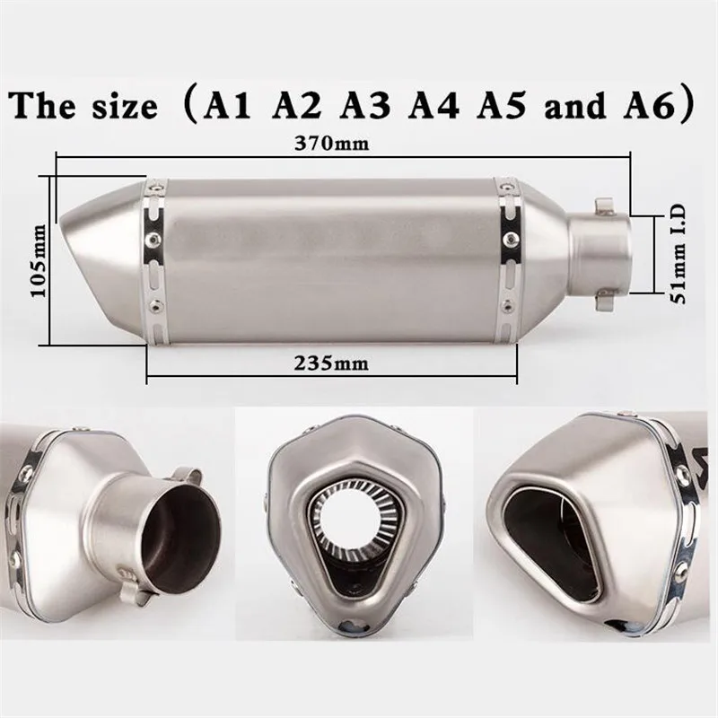 Универсальный глушитель выхлопной трубы для мотоцикла Moto GP Escape System CRF230 DUKE CBR MT07