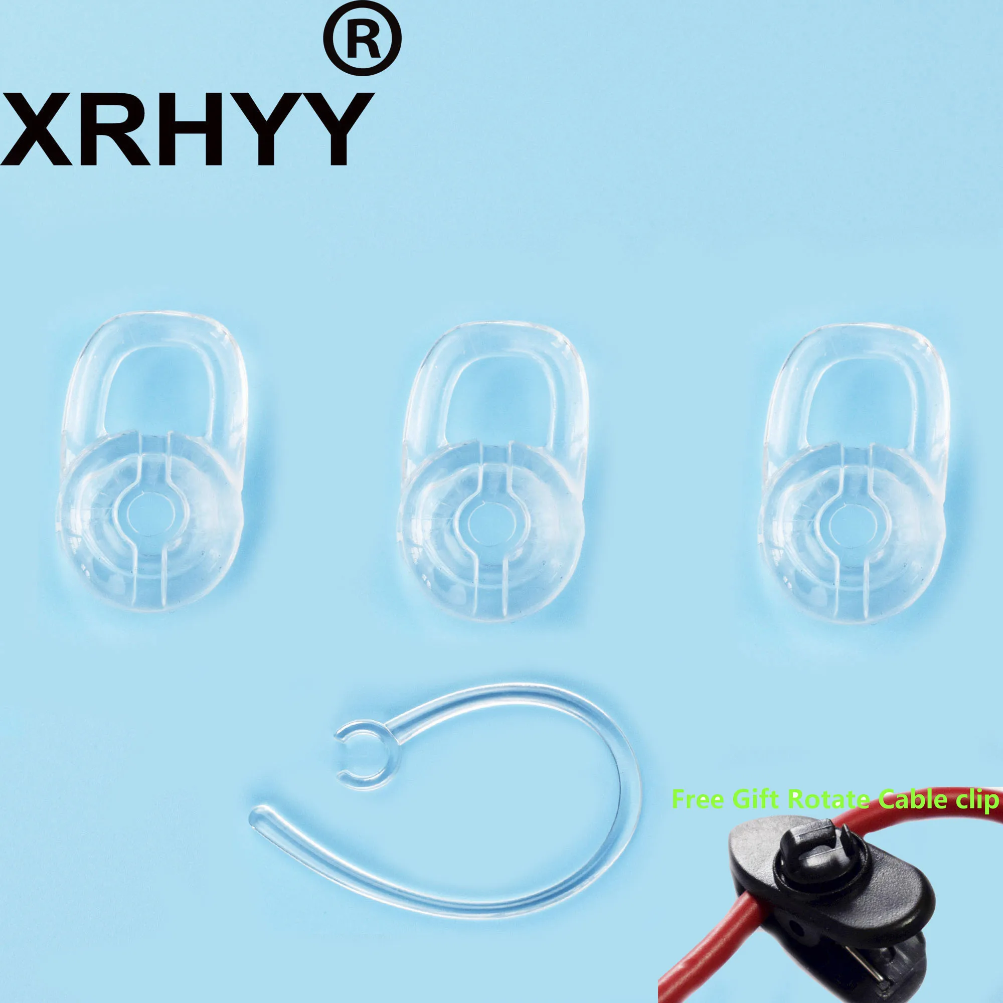 Сменные прозрачные силиконовые наушники XRHYY S/M/L ушные крючки для Plantronics Voyager Edge