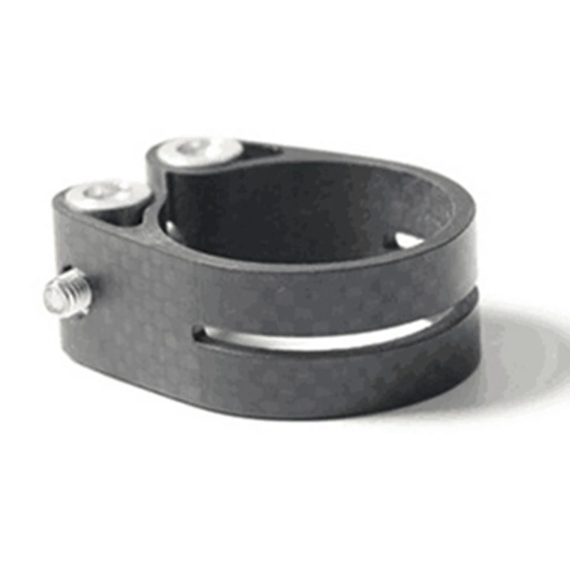 Quick Release Carbon Fibre Bike Seatpost Clamp 31.8mm for 27.2mm MTB Bicycle Seat Post Tube Clip Bike Parts