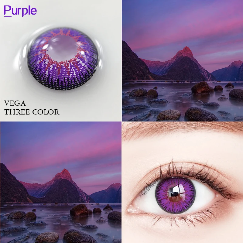 2pcs pair color contact lenses for eyes colored cosmetic soft contacts lens free global shipping
