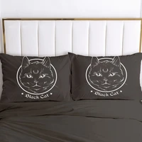 2pc pillow case pillowcase 50x70 50x75 50x80 50x90 80x80 70x70 decorative pillow cover magic cat bedding drop shipping