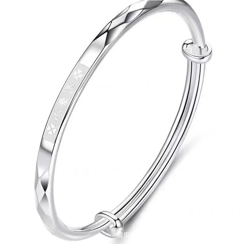 Женский браслет из серебра 999 пробы с бриллиантами японские и Южнокорейские