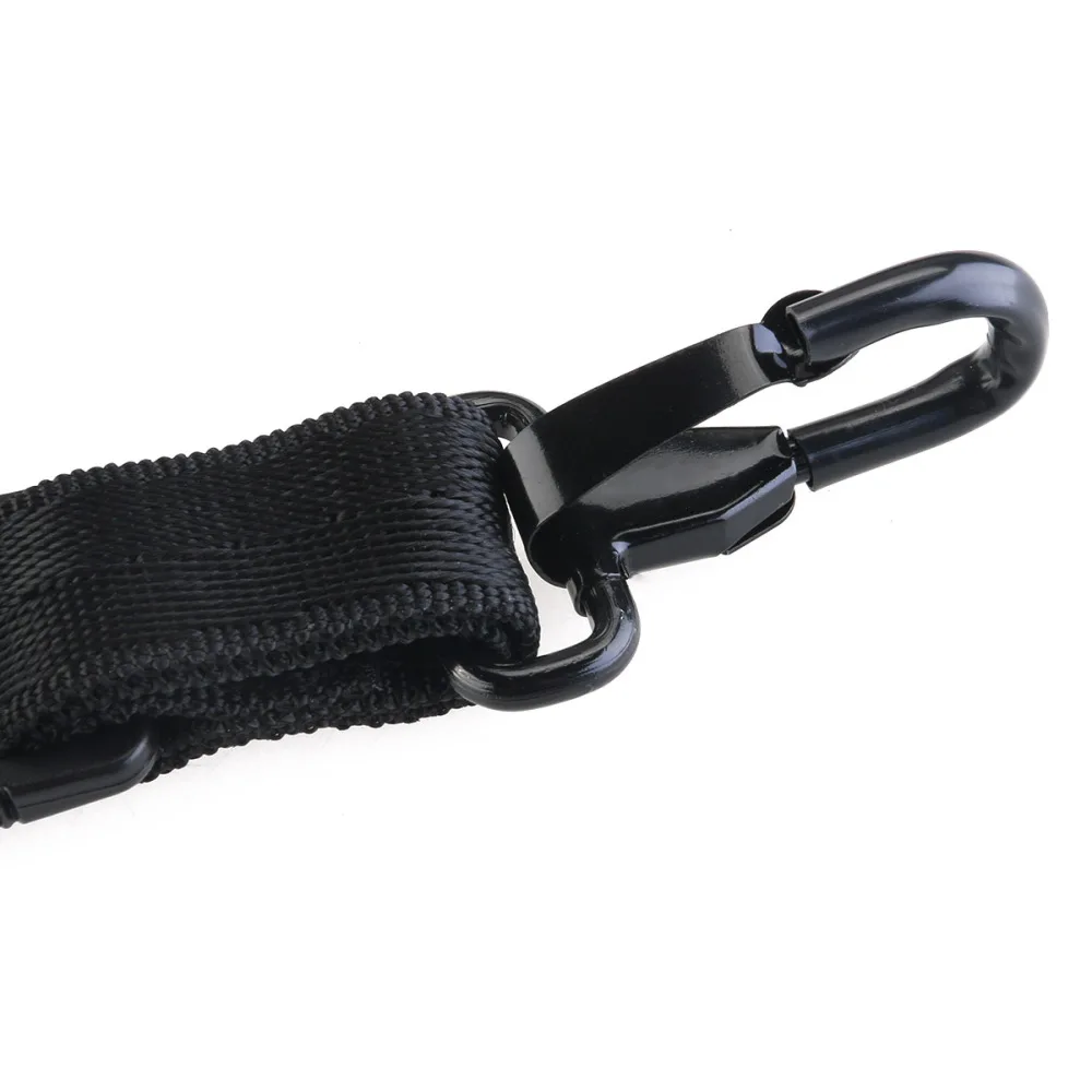 

Adjustable Sax Saxophone Nylon Neck Strap Harness Belt with Spring Hook (Black)