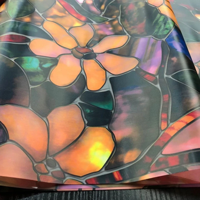 Цветная пленка для окон декоративная обеспечения конфиденциальности анти-УФ не