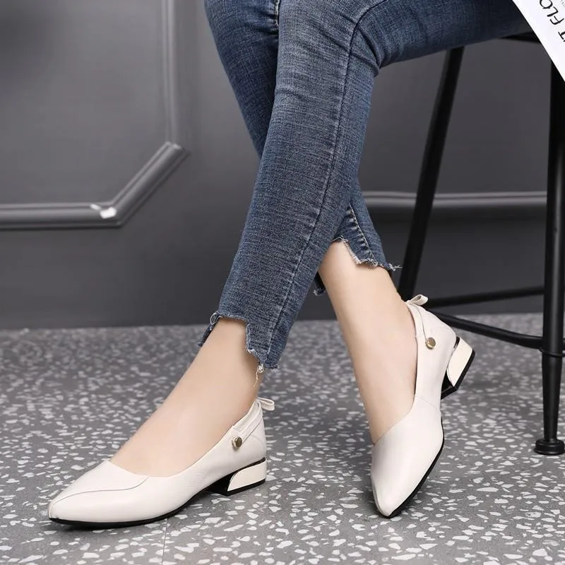 

Light Mouth Single Shoes Casual Flat Shoes New Soft Soled Comfortable Shoes In Spring 2021 Black Frosted Leather Women's Shoes