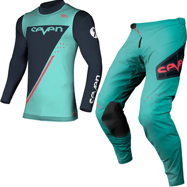 2022 Seven MX ECHELON Motocross Jersey Set Red Moto Costume Dirt Bike Suit Off Road Motorcycle Gear | Автомобили и мотоциклы