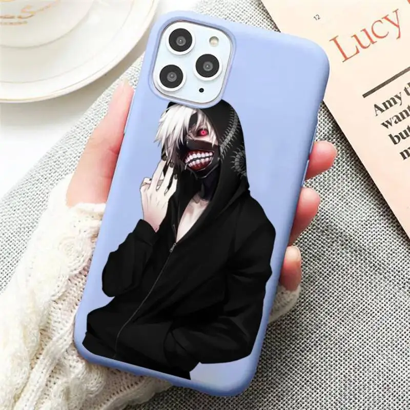 

Tokyo Ghoul Japan Anime Phone Case Candy Color for iPhone 11 12 mini pro XS MAX 8 7 6 6S Plus X SE 2020 XR