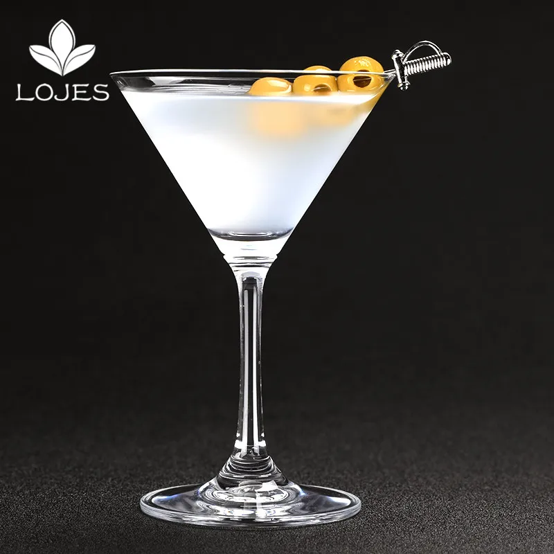 Хрустальный прозрачный бокал для мартини шампанского маргариты 120/ 200 мл посуда