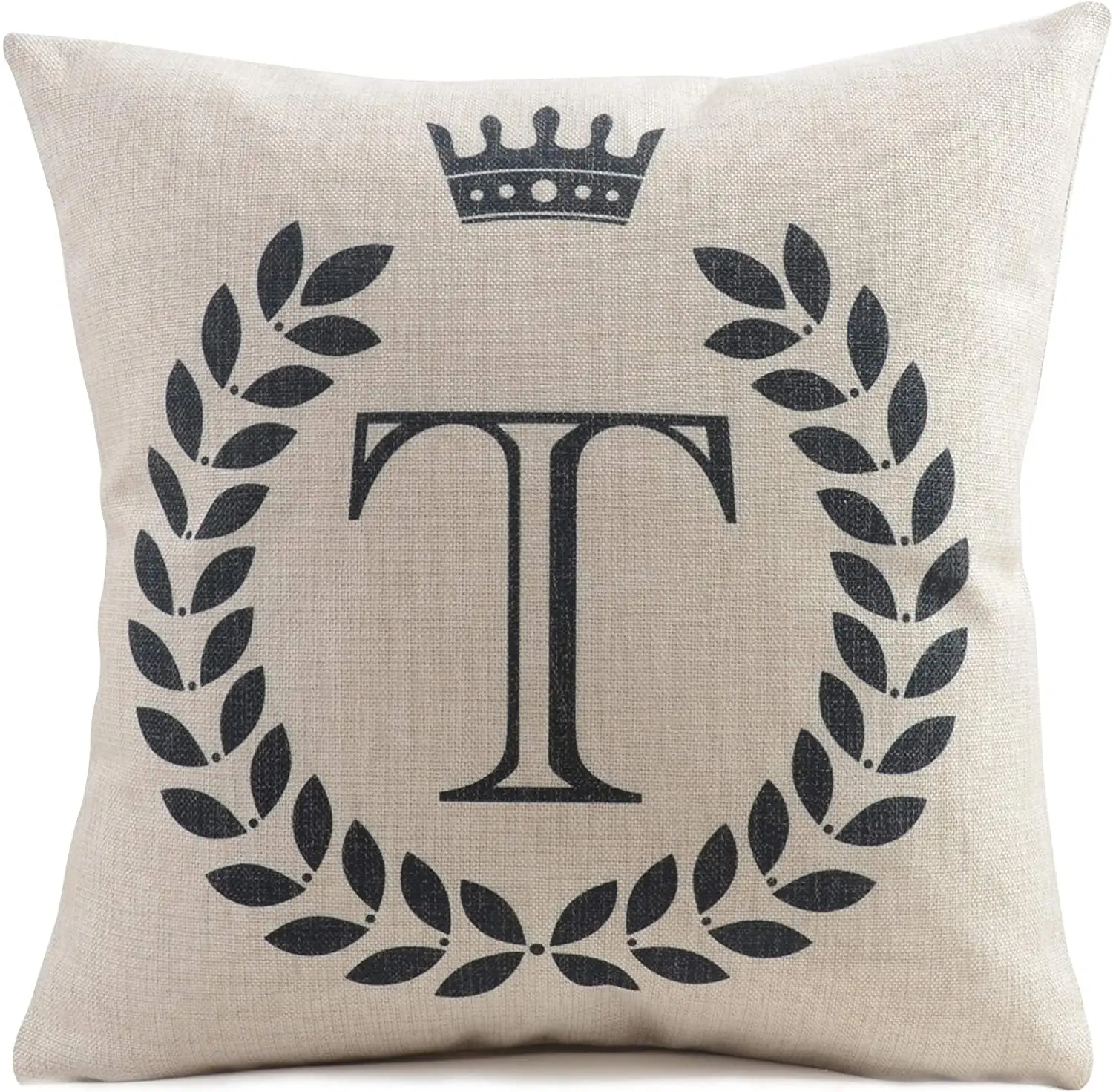 

Vagasi Alphabet Series 26 Letters 18"X18" Linen Home Sofa Chair Car Bed Décor Throw Pillow Case Cushion Cover