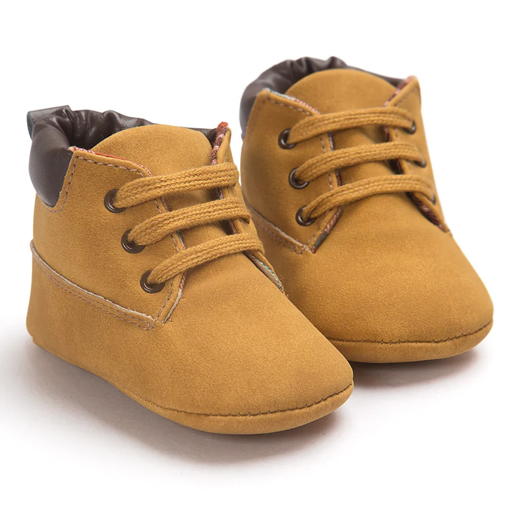 neue fruhling/Herbst младенец мальчик Weiche Sohle PU Leder Erste Wanderer Krippe Schuhe 0-18 Monate nicht-slip Schuhe Kripp