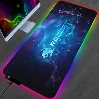 RGB Roccat Mouse Ped Wireless Computer Laptop Gamer Shine Mat Gaming Pad Anime Mats Backlit Keyboard Mousepad Extended Big