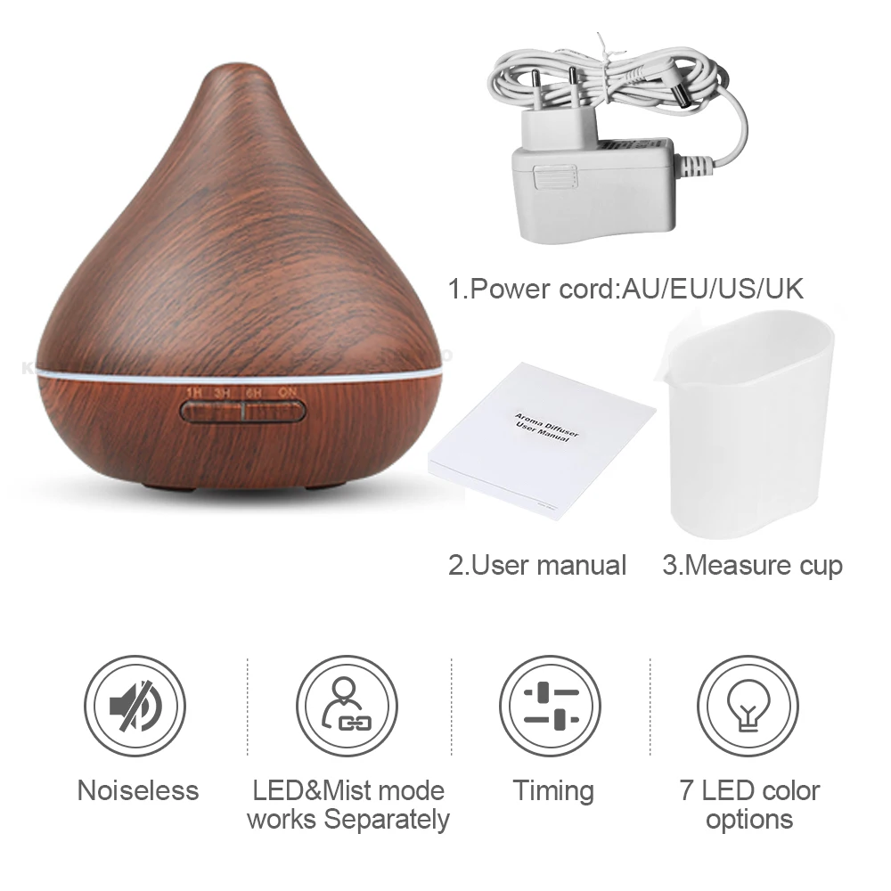 

300 ml air humidifier essential oil diffuser aromatherapy electric aroma diffuser mist maker