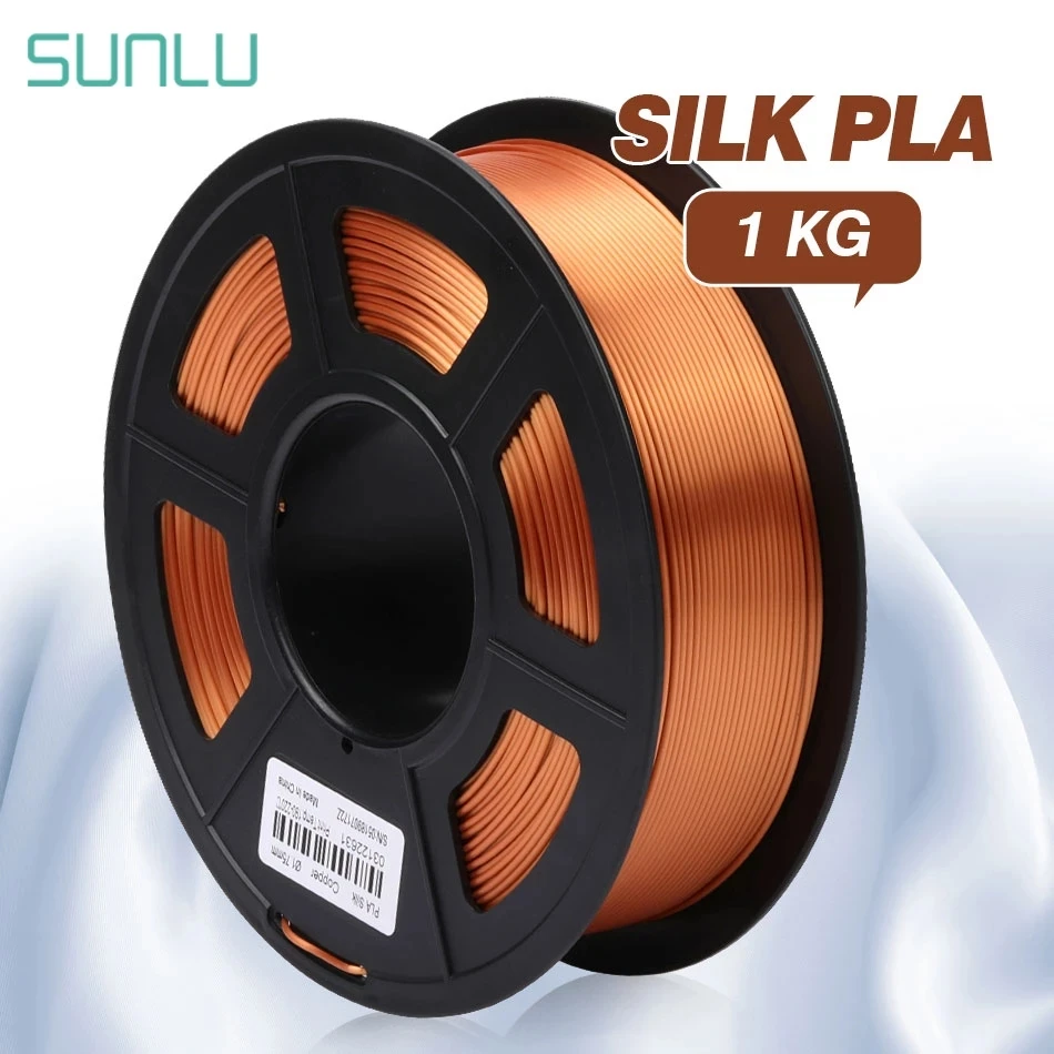 Textura de Seda Materiais de Impressão Sunlu Seda Filamento 1kg 3d Impressora Pla 1.75mm