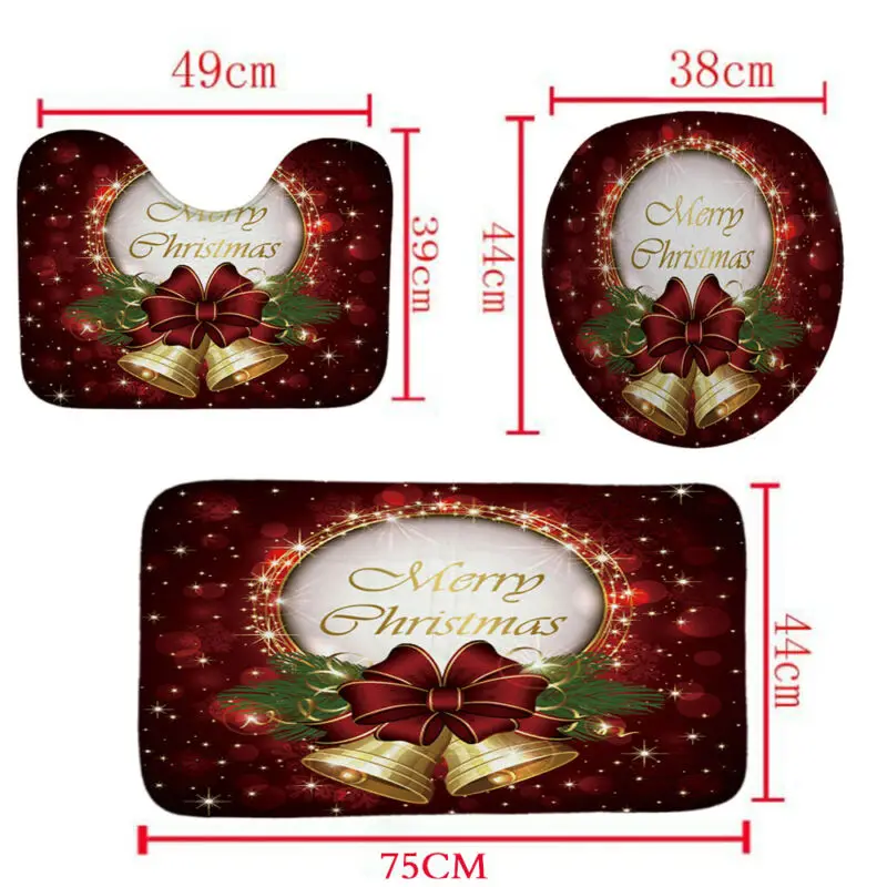 Merry Christmas набор для ванной снежный цветок колокольчик водонепроницаемый Душ