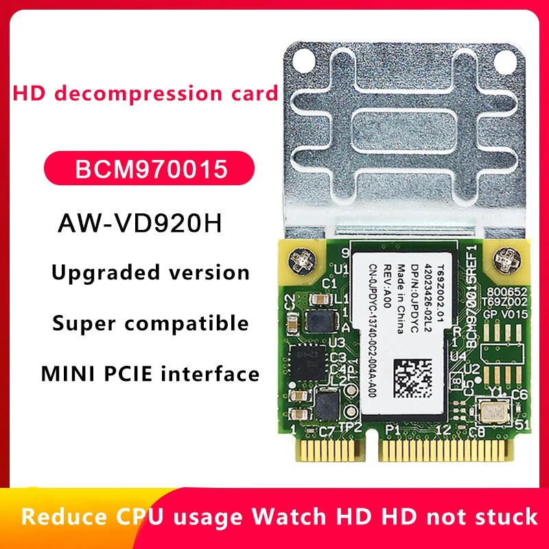 

BCM970015 BCM70015 HD Video Decoder 1080P Mini PCI-E Adapter Hardware Video Decoder for Laptop Eee PC HTPC